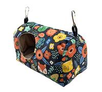 Saiyana Hamaca de nido de loro, tienda colgante Happy Snuggle para invierno, casa cálida para animales pequeños, escondite para hámsteres, periquitos, conures, pájaros, nido cálido, hamaca para jaula,