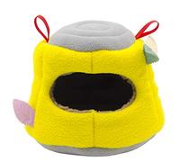 Saiyana Hamaca para pájaros de felpa, cobertizo, cabaña feliz, cálida casa de invierno, animales pequeños, escondite para hámsters, periquitos