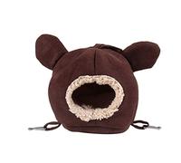 Saiyana Hamster House - Bonita hamaca de invierno cálida para invierno, para mascotas, escondite para ardillas, erizos pequeños, jerbos, hamster