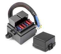 Saiyana High Load Capacity Pre Cabled 2 Slot Relays Block for Vehicle Trailer Boats Motorcycle Trucks with Overload Protections ATC Fuses Holder