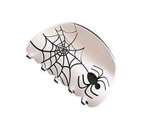 Saiyana Horquilla de acetato con garra de araña de Halloween, fijación fuerte, accesorio negro para fiestas de disfraces, fiestas temáticas (blanco)