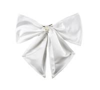 Saiyana Horquilla de novia con perlas para niñas, cinta de balletcore, lazo para desfiles, bailes de graduación, pelo (854 trompeta)