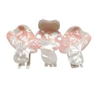 Saiyana Horquilla de pelo con lazo de hongos para mujeres y niñas, accesorio de moda para diferentes peinados (rosa)