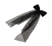 Saiyana Horquilla de pelo con lazo, decoración, estilo minimalista, horquillas para el pelo, horquillas de Halloween para mujeres y niñas (negro)