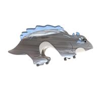 Saiyana Horquillas para el pelo con diseño de dinosaurios con diseño de princesas (gris)