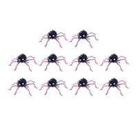 Saiyana Juego de 10 horquillas de araña de Halloween, para niños y adultos, horquillas laterales para el pelo, pinzas laterales para mujer, color negro