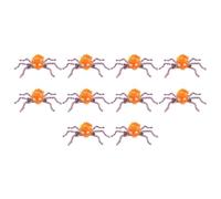 Saiyana Juego de 10 horquillas de araña de Halloween, para niños y adultos, horquillas laterales para el pelo, pinzas laterales para mujer, color naranja