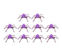 Saiyana Juego de 10 horquillas de araña de Halloween, para niños y adultos, horquillas laterales, pinzas para el pelo, para mujer, laterales (morado)
