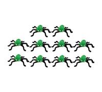 Saiyana Juego de 10 horquillas de araña de Halloween, para niños y adultos, horquillas laterales, pinzas para el pelo, para mujer, laterales (verde)