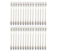 Saiyana Juego de 30 colgantes de varilla de metal artística, práctico colgante de varilla larga con ojales, para la fabricación de collares y pendientes, accesorios de fabricación de joyas, talla