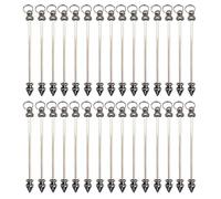 Saiyana Juego de 30 colgantes de varilla de metal artística, práctico colgante de varilla larga con ojales, para la fabricación de collares y pendientes, accesorios de fabricación de joyas, talla