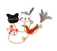 Saiyana Juguete interactivo de peluche para juguetes con plumas y gatitos, juego de regalo de plumas