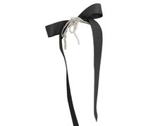 Saiyana Lazos para el pelo pasador de pelo Horquilla Borlas Bandas para el pelo con perlas para mujeres niñas Linda horquilla (Negro)