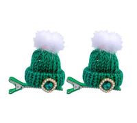 Saiyana Love Bobbles Pulchritude Horquillas para el pelo para niñas, horquillas suaves, estilo sombrero, para uso diario y fiestas (verde)