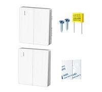 Saiyana Mejora pequeño panel táctil interruptor 86 batería de tipo mando a distancia fuerte 100.000 operaciones fácil instalación para lámparas interruptor de pared de alta resistencia