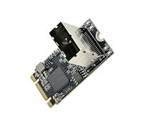 Saiyana NVMe Tarjeta de conversión PCIe3.0 de 4 puertos 6 Gbit/s Disipador de calor de aluminio de velocidad rápida Incluido