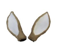 Saiyana Oreja de ciervo de felpa para hacer diademas, accesorios para la cabeza, costura de sombrero, oreja de cervatillo (caqui)