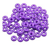 Saiyana Paquete de 100 elegantes anillos espaciadores pulseras de textura de silicona encanto suelto fabricación de joyas parte para collar accesorios de joyería