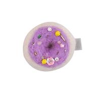 Saiyana Pasador de pelo de donuts no tejido para niños, elegante horquilla para el pelo, clip de pico de pato, pinzas laterales para el pelo para mujeres, modelo morado