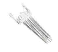 Saiyana Peineta de clip de pelo para peinar el cabello fino fino sin costuras clip profesional (blanco, modelo básico)