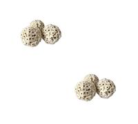 Saiyana Pet Supplies, 3 piezas de juguetes para pájaros, bolas naturales Sola, juguete suave para masticar, para loro, loro, periquito, pinza, guacamayo, 6 cm