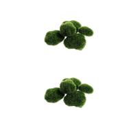 Saiyana Pet Supplies, 5 piezas de piedra de musgo artificial decorativa de musgo verde sintético para centros de mesa de boda, decoración de terrarios de jardín