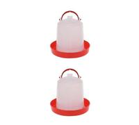 Saiyana Pet Supplies, comedero de pollo, bebedero para pollitos, con capacidad de transporte, 1,5 L, alimentador de agua para pollos, suministros para mascotas