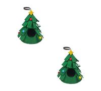 Saiyana Pet Supplies - Hamster enano, cama cálida, hamaca con forma de árbol de Navidad, jaula de animales pequeños, accesorios para deslizadores de azúcar, ardillas