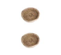 Saiyana Pet Supplies - Jaula de cama tejida con paja hecha a mano para animales pequeños, ropa de cama natural, juguetes masticables para cobayas, loros, conejos, hámsteres