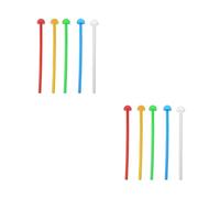 Saiyana Pet Supplies, percha de plástico para jaula de pájaros, paquete de 5 unidades, barra de garra para pájaros pequeños, fácil de instalar, colores aleatorios