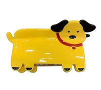Saiyana Pinza para el pelo de animales de dibujos animados, de acetato, fuerte, para estudiantes, para niños y adultos (perro amarillo)