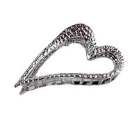 Saiyana Pinza para el pelo de estrella para mujer, pinza de pelo de estrella de metal, pinza de mandíbula de corazón, pinza para el pelo, pinza para moño, pinza de pelo con forma de corazón