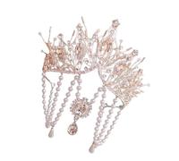 Saiyana Princesas exóticas, borlas, coronas, tocado misterioso, elegante, diademas de reina para los amantes de una(plata)