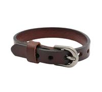 Saiyana Pulsera de piel de perlas hecha a mano, pulsera suave a la moda, elegante joya para fiestas, pulsera de piel para mujer, talla única, como se describe