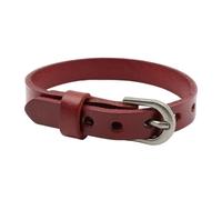 Saiyana Pulsera de piel de perlas hecha a mano, pulsera suave a la moda, elegante joya para fiestas, pulsera de piel para mujer, talla única, como se describe