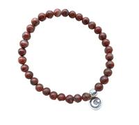 Saiyana Pulsera elástica de cuentas de oración con 33 cuentas de cristal para hombres y mujeres, regalo unisex, elástico, Misbaha, Perlendurchmesser 6mm, Umfang ca. 20cm, Vidrio/esmaltado
