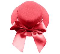 Saiyana Punk Bowknot-Calcomanías Tocado Sombrero Pasador de Pelo para Niñas Halloween Horquillas para Adolescentes Adultos Banquete (Rojo)