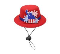 Saiyana Sombrero de carnaval con clip para el pelo para Independence Days Festival Small Top Patriótico Fiesta Sombrero de Fiesta para todas las edades (banda para mascotas, estilo 6)