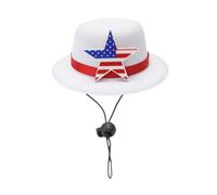 Saiyana Sombrero de carnaval con clip para el pelo para Independence Days Festival Small Top Patriótico Fiesta Sombrero de Fiesta para todas las edades (banda para mascotas, estilo 8)