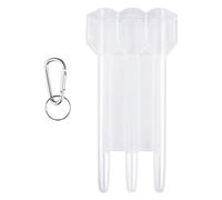 Saiyana Soporte de almacenamiento para dardos, estuche de plástico, para dardos, caja de dardos, caja de dardos, soporte para latas, blanco