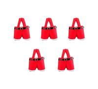 Saiyana Suministros para festivales, suministros de fiesta, decoraciones de Navidad, bolsa de caramelos, soporte para botellas de vino, pantalones de Papá Noel, bonitas bolsas de regalo, Color