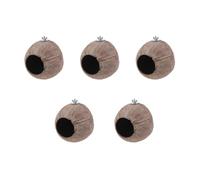 Saiyana Suministros para mascotas, cabaña de nido de pájaros de coco para loros, periquitos, cacatúas, animales pequeños, casa de jaula para mascotas, decoración fácil de instalar