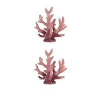 Saiyana Suministros para mascotas, decoración de acuario, pequeños adornos de coral de poliresina para pecera, decoración de coral, escondite de peces de resina artificial, decoraciones de coral