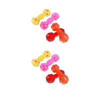 Saiyana Suministros para mascotas, divertido juguete interativo para perros, mancuernas chirriantes, juguetes masticables para cachorros, juguetes de entrenamiento para perros, juguetes seguros y