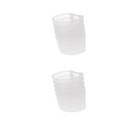 Saiyana Suministros para mascotas, paquete de 5 platos de plástico para alimentación de pájaros, loros, alimentos, agua, jaula, taza para periquito, conure, cacatúa, tortolito