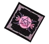 Saiyana Tapiz cuadrado de servicios religiosos patrón de luna estrella astrología mantel tarots mantel mantel brujería suministros suministros