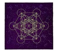 Saiyana Tela Tarot Mesa Servilletas Tarot Paño Mantel Mesa Plegable Accesorios Tapiz Tarjetas Tapiz Bruja Runner Brujería Pentagrama Paños Brujas Espirituales Corredores