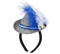 Saiyana Tocado de plumas con forma de sombrero, diadema para mujer, Halloween, fiesta, maquillaje, diadema para peinado, fotografía, karn