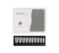 Saiyana Uñas postizas, puntas de uñas cuadradas de cobertura completa, puntas de uñas postizas de almendra, uñas postizas cuadradas cónicas, puntas de uñas acrílicas
