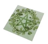 Saiyana Verde Pentagramas Tarots Mantel Patrón Estrella Mesa Cubre La Adivinación Mantel Para Juego De Mesa Y Entretenimiento